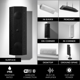 Lithe Audio iO1 İç ve Dış Mekan Aktif Hoparlör IP66 (Tek Adet, Master)